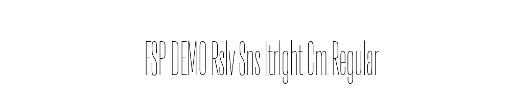 FSP DEMO Rslv Sns ltrlght Cm Regular