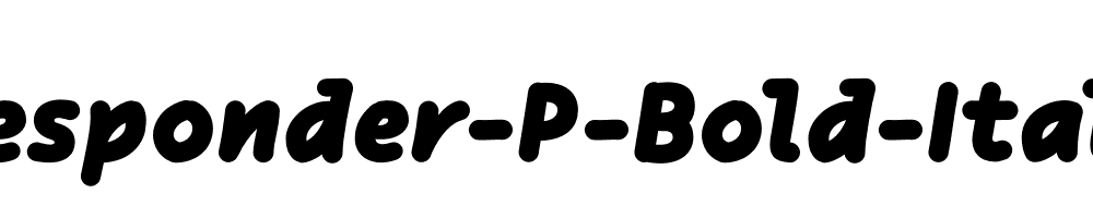 Responder-P-Bold-Italic