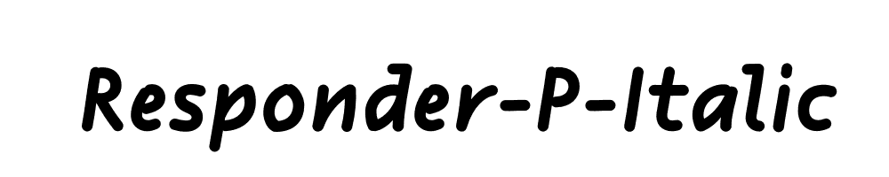 Responder-P-Italic