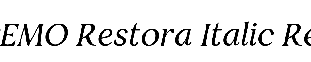 FSP DEMO Restora Italic Regular