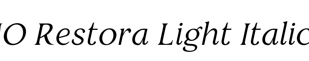 FSP DEMO Restora Light Italic Regular