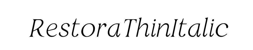 RestoraThinItalic