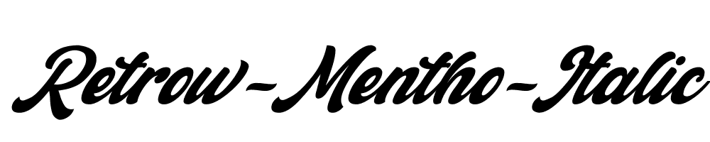 Retrow-Mentho-Italic