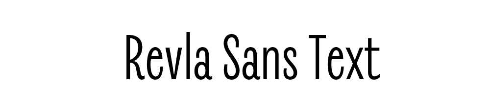 Revla Sans Text