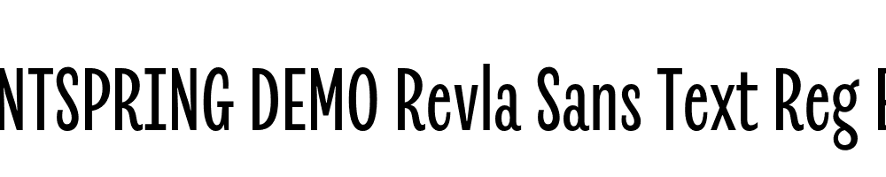  DEMO Revla Sans Text Reg Bold