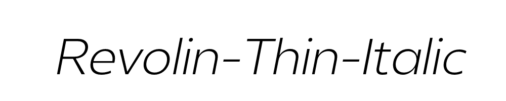 Revolin-Thin-Italic