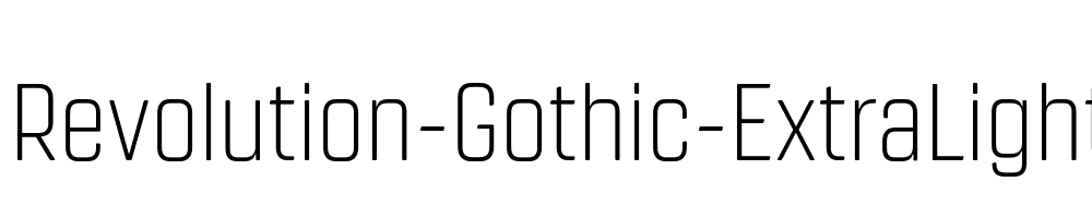 Revolution-Gothic-ExtraLight