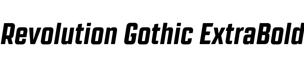  DEMO Revolution Gothic ExtraBold It Regular