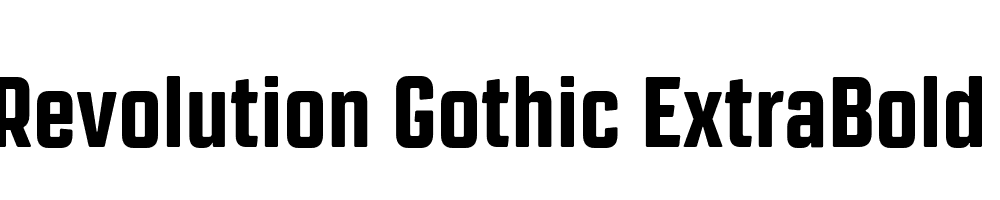  DEMO Revolution Gothic ExtraBold Regular