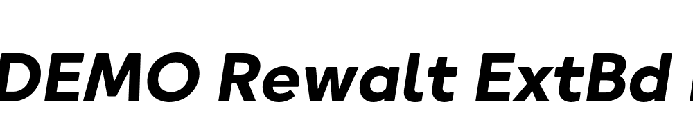 FSP DEMO Rewalt ExtBd Italic