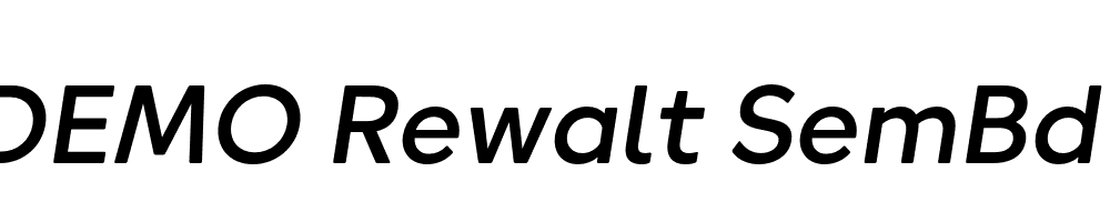 FSP DEMO Rewalt SemBd Italic