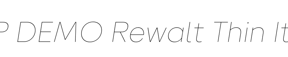 FSP DEMO Rewalt Thin Italic