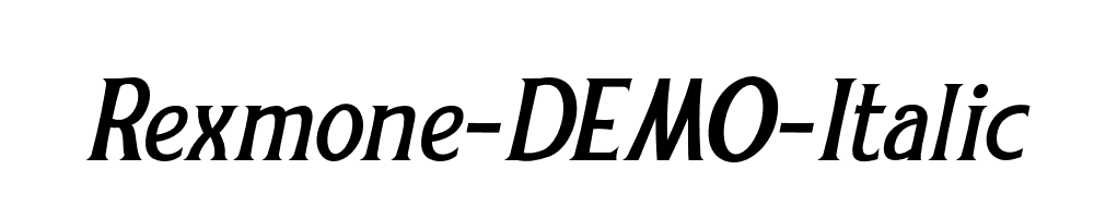 Rexmone-DEMO-Italic