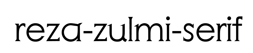 Reza Zulmi Serif