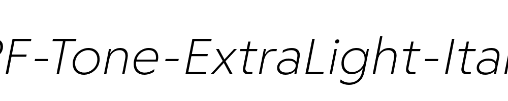 RF-Tone-ExtraLight-Italic