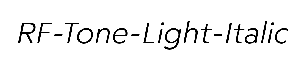 RF-Tone-Light-Italic