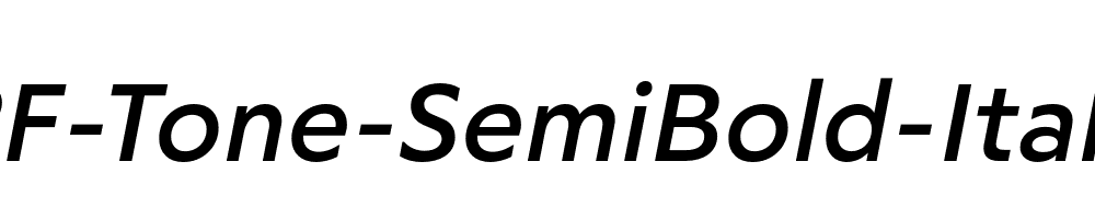 RF-Tone-SemiBold-Italic