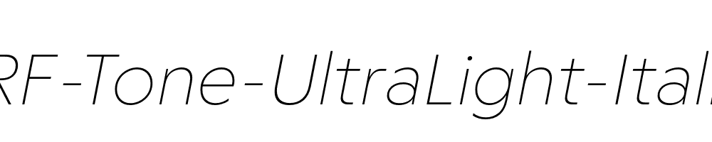 RF-Tone-UltraLight-Italic