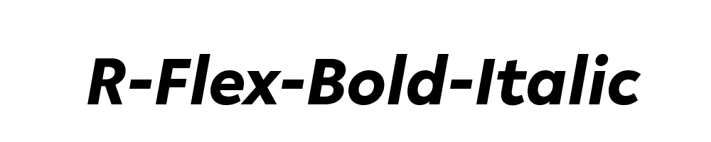 R-Flex-Bold-Italic