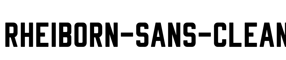 Rheiborn Sans Clean