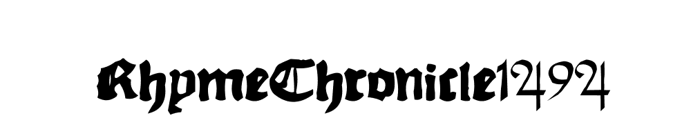 RhymeChronicle1494