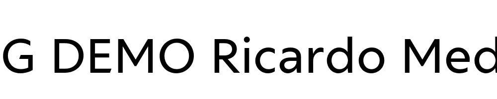  DEMO Ricardo Medium Regular