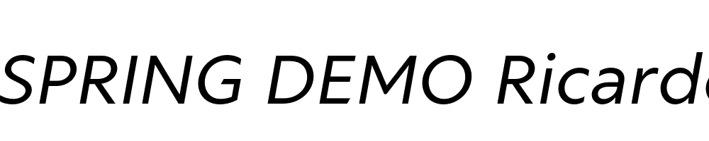  DEMO Ricardo Italic