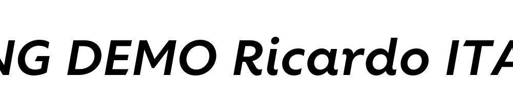  DEMO Ricardo ITA Bold Italic