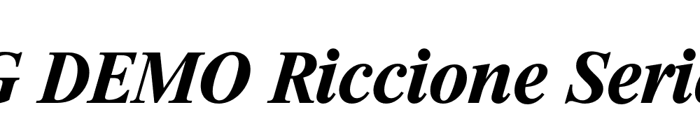  DEMO Riccione Serial Bold Italic