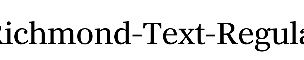 Richmond-Text-Regular