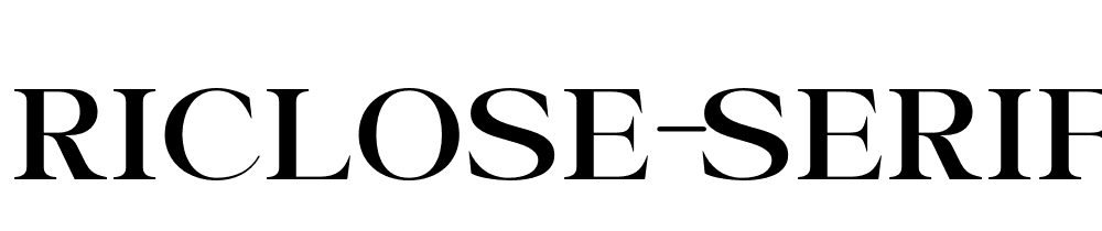 Riclose Serif