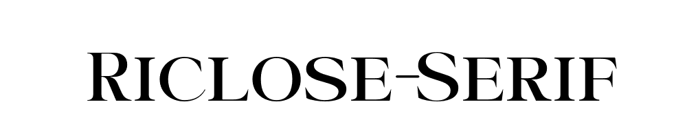 Riclose-Serif