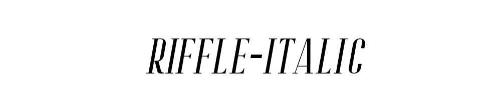 Riffle-Italic