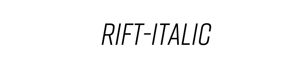 Rift-Italic