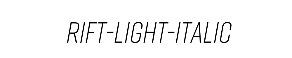 Rift-Light-Italic