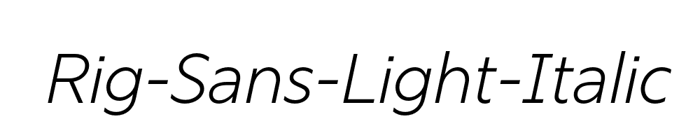 Rig-Sans-Light-Italic