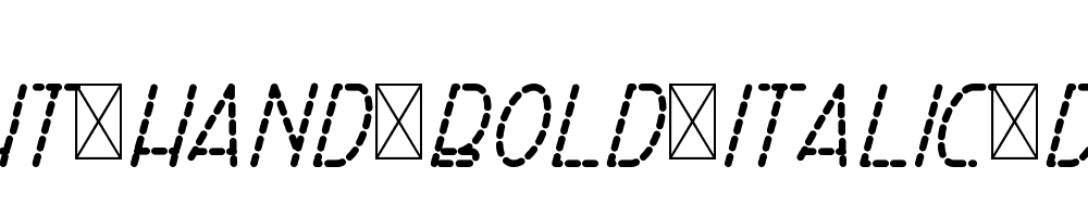 Right-Hand-Bold-Italic-Dash