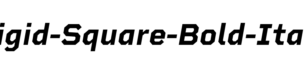 Rigid-Square-Bold-Italic