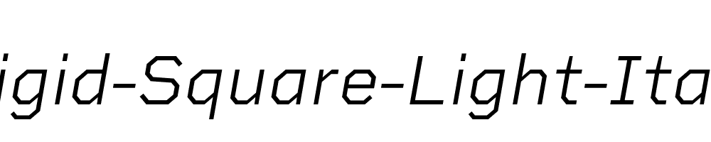 Rigid-Square-Light-Italic