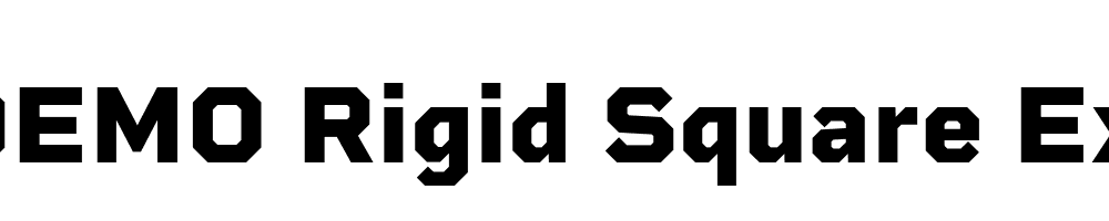  DEMO Rigid Square ExtraBold Regular