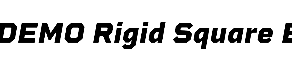  DEMO Rigid Square ExtraBold Italic