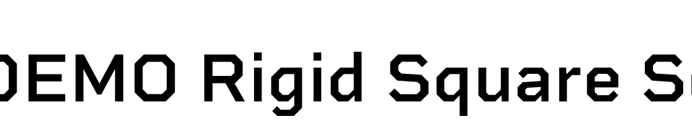  DEMO Rigid Square SemiBold Regular