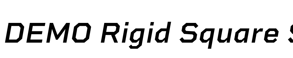  DEMO Rigid Square SemiBold Italic