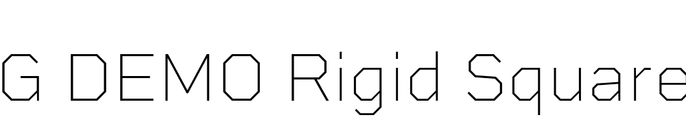  DEMO Rigid Square Thin Regular