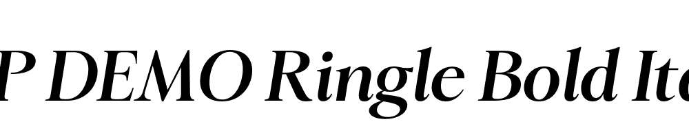 FSP DEMO Ringle Bold Italic