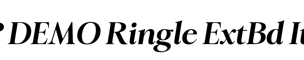 FSP DEMO Ringle ExtBd Italic