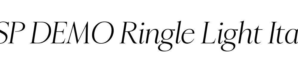 FSP DEMO Ringle Light Italic