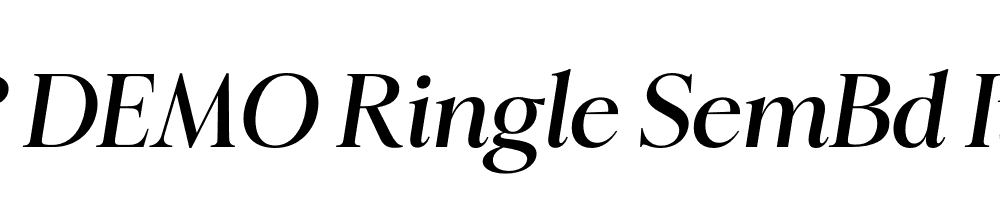 FSP DEMO Ringle SemBd Italic