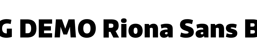  DEMO Riona Sans Black Regular