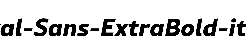 Rival-Sans-ExtraBold-italic